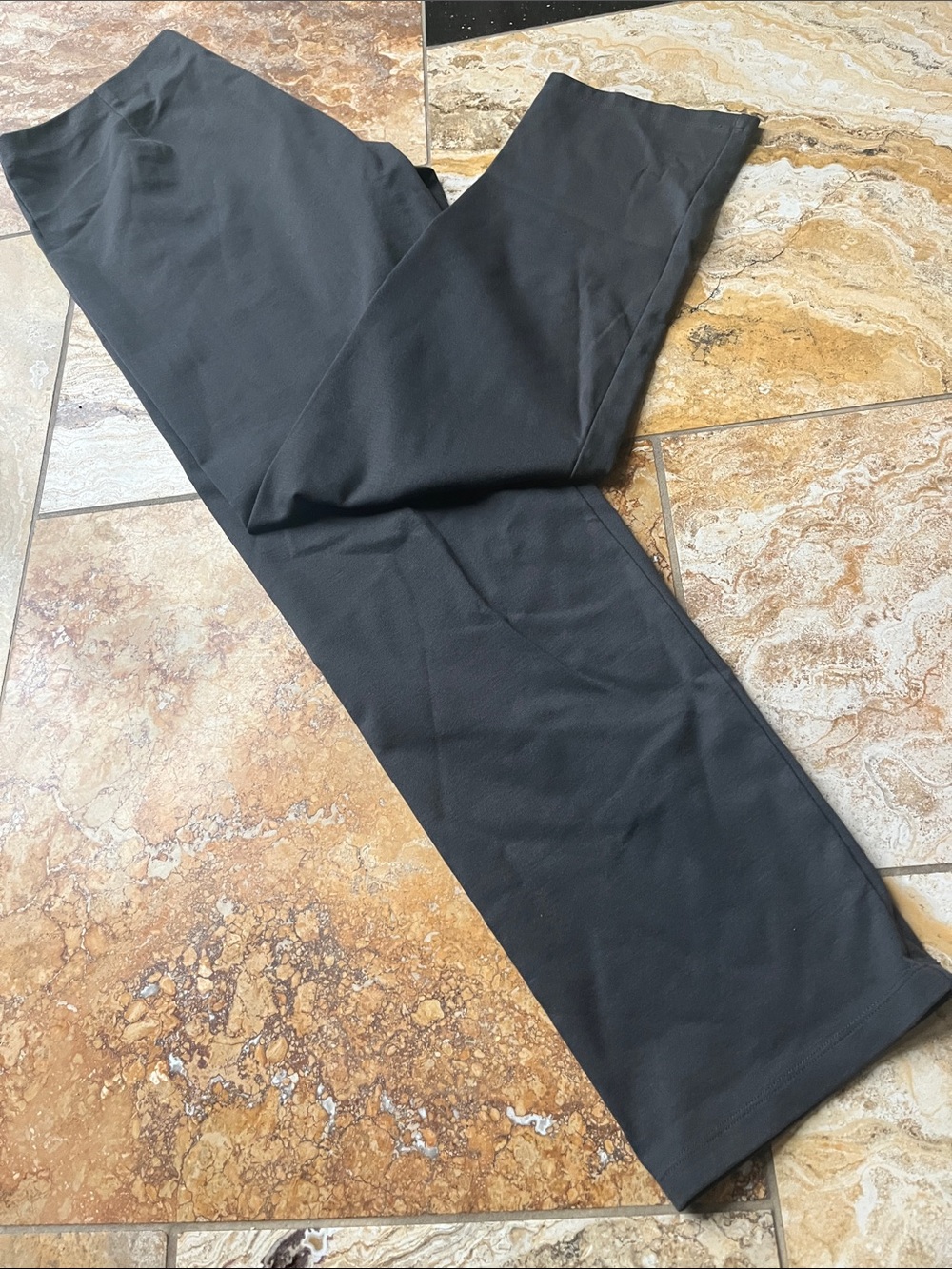 Eileen Fisher Black Wide-Leg Leggings